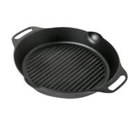 Petromax Poêle Grill Unisexe-Adulte, Noir, Ø 30 cm mit 2 Henkeln