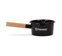 Petromax Poêle/Toque En Émail à Manche En Bois 0,5 L Ou 1 L Noir Ou Blanc