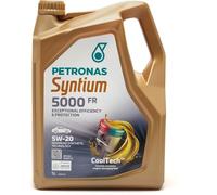 PETRONAS Huile moteur Syntium 5W-20 ACEA C5 API SN 5000 FR 5 L Compatible avec FORD Fiesta Mk6 3/5 portes JA8, JR8 Fiesta Mk5 3/5 portes JH1, JD1, JH3, JD3 Focus Mk2 3/5 portes DA, HCP, DP, JEEP