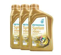PETRONAS Syntium 7000 E 0W-40 SP Huile Moteur, MB 229.5, MB 229.3, 3x1 Litre