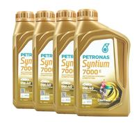 PETRONAS Syntium 7000 E 0W-40 SP Huile Moteur, MB 229.5, MB 229.3, 4x1 Litre
