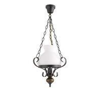 Lustre lampe suspendue en métal bois verre moderne décoratif protection IP20