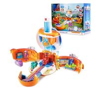 PETRONIX Defenders 3-in-1 Headquarter Transformer Playset, Transforming Play Figure, Jouet Transformer pour garçon et Fille de 3+ Ans, EU820410, Orange