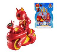 Petronix Defenders EU820010 - Figurine d'action & Pet Pup-E, env. 8 cm avec Compagnon Animal pour Enfants, avec Mobile et Sac à Dos