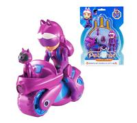 Petronix Defenders EU820020 - Figurine articulée Emma & Pet Kitt-10, figurine jouet d'environ 8 cm de haut pour enfants avec compagnon animal, avec mobile pour animaux de compagnie et sac à dos