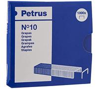 PETRUS 55706 - Grapas galvanizadas escolar/oficina nº10 (x1000)