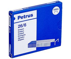PETRUS 55710 - Grapas cobreadas de oficina 26/6 (x1000)
