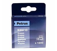 PETRUS 77515 - Caja 1200 ud. grapas cobreadas modelo 530/10 mm