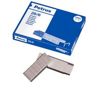 Petrus – Agrafes de bureau 55711, galvanisées 26/6 mm – boîte 1000