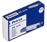 Petrus agrafes, Pour agrafer jusqu'à 30 feuilles, long de 6 mm, 1000 agrafes, Modèle 24 (23/6), 55718