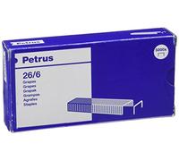 Petrus agrafes, Pour agrafer jusqu'à 30 feuilles, long de 6 mm, 5000 agrafes, Modèle 26/6, 55712