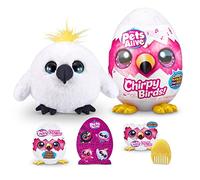 Pets Alive Chirpy Birds Jouet interactif avec Parole électronique et répétition, cacatoès Blanc