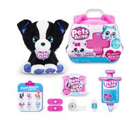Pets Alive Pet Shop Surprise Series 3 Puppy Rescue by ZURU, Border Collie, Nurture Play, Soft Toy Unboxing, Heal Adopt Interactive