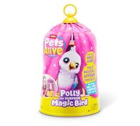 Pets Alive Polly The Magic Bird de ZURU, Robot Oiseau de Compagnie, Rose
