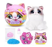 Pets Alive Smitten Kittens Série 2 (Ragdoll) de ZURU - Jouet Peluche Chat Interactif avec 10 Sons, Déballage Surprise, Animal Collectible Doux 3+, Rose