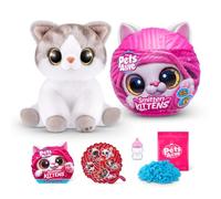 Pets Alive Smitten Kittens Surprise, Alli, Nurture Play, Soft Toy Unboxing, Interactive, 10 Sons, Ultra Soft Plushies, Adopt Electronic Pet Kitten (Alli)