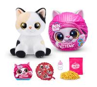 Pets Alive Smitten Kittens Surprise, Minx, Nurture Play, Soft Toy Unboxing, Interactive, 10 Sons, Ultra Soft Plushies, Adopt Electronic Pet Kitten (Minx)