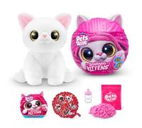 Pets Alive Smitten Kittens Surprise, Sissy, Nurture Play, Soft Toy Unboxing, Interactive, 10 Sons, Ultra Soft Plushies, Adopt Electronic Pet Kitten (Sissy)