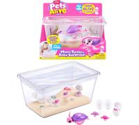 ZURU Set Maman Tortue et Bébé – Mama Turtle Surprise – Tortue animée, effets sonores