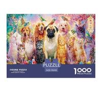 Pets and Birds_2 Puzzle 1000 Pièces Cadeau Unique Jeu Éducatif Challenge Toy À De Qualité Supérieure Peinture Art pour Adultes Et Enfants 70x50cm/1000pcs