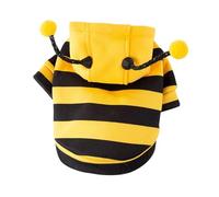 Pets Bee Costume d'Halloween charmant manteau confortable pour l'automne et | Tissu durable, facile à laver, longue utilisation, marche en plein air, fêtes, Halloween, accessoires photo, anniversaires