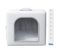 Pets Cooling House, Insulated Cat Shelter, Portable Dog Cooling Room, Includes 8 Ice Bags, Weather-Resistant Design Compact Ideal for Farm, Backyard, Patio, and Indoor Use