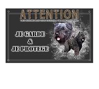 Pets-Easy.com Je Monte la Garde personnalisée Chien Bouvier des Flandres - pré perforée et vis livrées. De 30 cm à 15 cm…