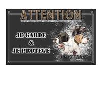 Pets-Easy.com Je Monte la Garde personnalisée Pointer Anglais - pré perforée et vis comprises. De 30 cm à 15 cm…