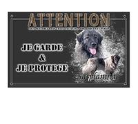Pets-Easy.com Plaque Attention au Chien Berger yougoslave charplaninac - pré perforée et vis proposées. De 30 cm à 15 cm…