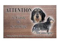 Pets-Easy.com Plaque Chien personnalisée Chien Griffon de Gascogne - pré perforée et vis proposées. De 30 à 15 cm