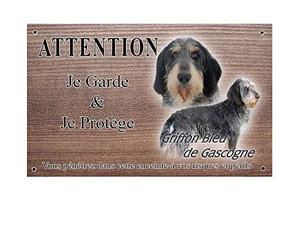 Pets-Easy.com Plaque Chien personnalisée Chien Griffon de Gascogne - pré perforée et vis proposées. De 30 à 15 cm