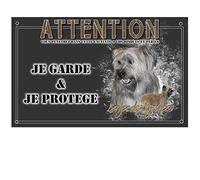 Pets-easy Je Monte la Garde personnalisée Berger des pyrénées Fauve - pré percée et vis fournies. De 30 cm à 15 cm…