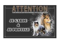 Pets-easy Je Monte la Garde personnalisée Colley - pré percée et vis comprises. De 30 cm à 15 cm…