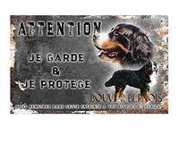Pets-easy Pancarte Attention au Chien personnalisée Bouvier Suisse - pré percée et vis données. De 30 cm à 15 cm…