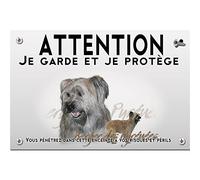Pets-easy Panneau Attention au chien berger des pyrénées fauve