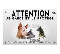 Pets-easy Panneau Attention au chien bouvier australien