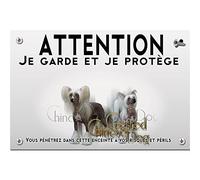 Pets-easy Panneau Attention au chien chien chinois