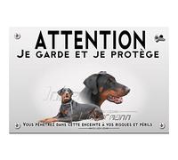 Pets-easy Panneau Attention au chien chien doberman