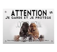 Pets-easy Panneau Attention au chien cocker anglais