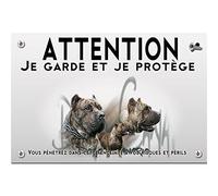 Pets-easy Panneau Attention au chien fememelle dogue des canaries