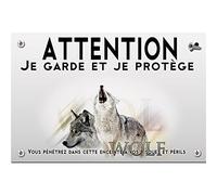 Pets-easy Panneau Attention au chien loup