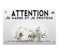 Pets-easy Panneau Attention au chien samoyède