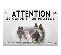 Pets-easy Panneau Attention au chien tervueren sable