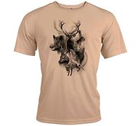 Pets-easy t Shirt Chasse Motif gibier [avec Texte Personnalisable]