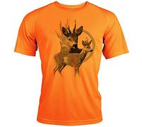 Pets-easy Tshirt du Chasseur Motif Brocard [avec Texte Personnalisable]