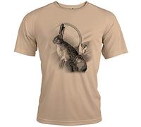 Pets-easy Tshirt du Chasseur Motif lievre [avec Texte Personnalisable]