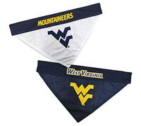 Pets First Collegiate Pet Accessories Bandana réversible Motif alpinistes de Virginie Occidentale Taille S/M