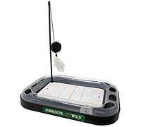 Pets FIrst Griffoir pour chat NHL Minnesota Wild Hockey Field avec boule interactive pour chat 5 en 1 Jouet pour chat