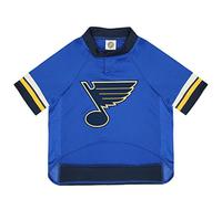 Pets First Maillot Blues de St.Louis de la LNH pour Chiens et Chats, Taille L. - Laissez Votre Animal de Compagnie être Un véritable Fan de la LNH!