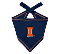 Pets First NCAA Illinois Fighting Illini Lions Tie Bandana pour chien Taille L/XL Bandana pour animal domestique Chat Chien Le bandana ultime jour de jeu Party Bandana